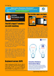 The Orange Rag  www.legaltechnology.com The Insider apps are here