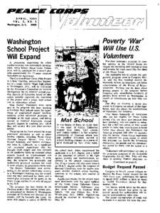 Peace Corps Volunteer – April 1964