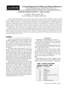 New Cornelia mine / Phelps Dodge / Copper mining in Arizona / ASARCO / Copper extraction techniques / Copper / Copper mining in the United States / Mining / Arizona / Codelco