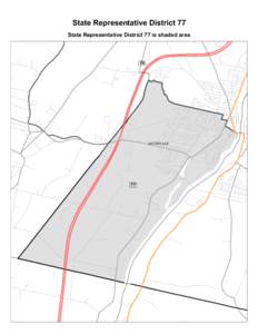 State Representative District 77 State Representative District 77 is shaded area 76  WATERVILLE