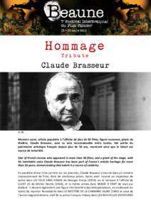 Hommage Tribute Claude Brasseur  © DR