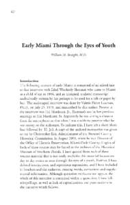 Early Miami through the Eyes of Youth - Tequesta: Number[removed], pages 62-77