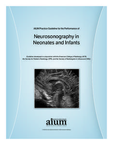 14neuro_0114[removed]:19 AM Page 1  AIUM Practice Guideline for the Performance of Neurosonography in Neonates and Infants