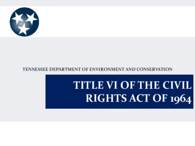 TENNESSEE DEPARTMENT OF ENVIRONMENT AND CONSERVATION