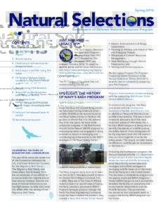 SpringNatural Selections Department of Defense Natural Resources Program  CONTENTS