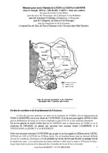 Mémoire pour servir l’histoire de LEXOS en TARN et GARONNE (dans le triangle ARNAC, MILHARS, VAREN ) situé aux confins: des pays des Celtes et des Ibères, puis des pays des Tectosages, des Cadurques et des Ruthénes
