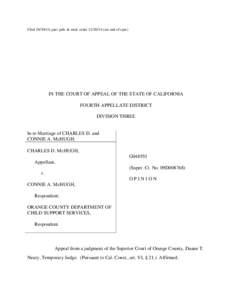 Filed[removed]; part. pub. & mod. order[removed]see end of opn.)  IN THE COURT OF APPEAL OF THE STATE OF CALIFORNIA FOURTH APPELLATE DISTRICT DIVISION THREE