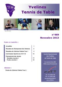 Yvelines Tennis de Table Photos Gilles Durand  n°469