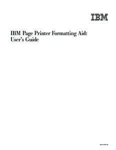  IBM Page Printer Formatting Aid: User’s Guide S544[removed]