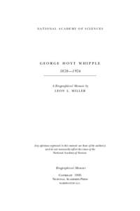 George Whipple / Jaundice / George Minot / Bilirubin / William P. Murphy / Medicine / Hepatology / Liver function tests
