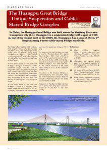 Civil engineering / Cable-stayed bridge / Suspension bridge / Runyang Bridge / Yangtze River / Wuhan / Guangzhou / Huangpu / Pearl River / Bridges / Geography of China / Huangpu Bridge