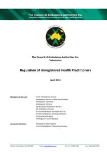 Microsoft Word - Regulation of Unregistered Health Practitioners