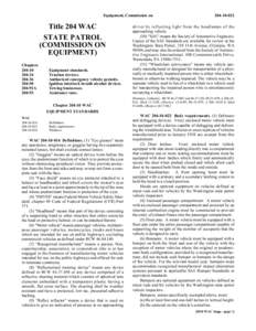 Equipment, Commission on Title 204 Chapters[removed]