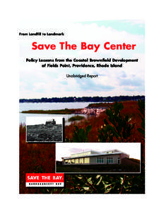 Policy Lessons from the Coastal Brownfield Development of Fields Point, Providence, Rhode Island