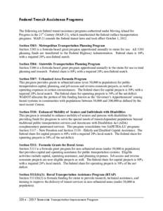 109th United States Congress / Safe /  Accountable /  Flexible /  Efficient Transportation Equity Act: A Legacy for Users / Transportation Equity Act for the 21st Century / Paratransit / AC Transit / Bay Area Rapid Transit / Public transportation in the United States / Transportation in California / Transportation in the United States / Transportation in the San Francisco Bay Area