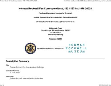 Military sociology / Visual arts / New Rochelle /  New York / Scouting in popular culture / Willie Gillis / Freedom from Fear / World War II / Norman Rockwell / Four Freedoms