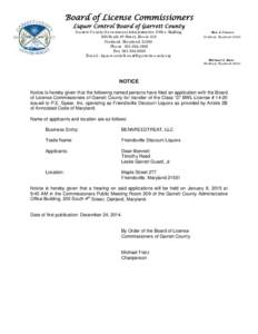Microsoft Word - Friendsville Discount Liquors- BENNREEDTREAT, LLC Notice[removed]doc.docx