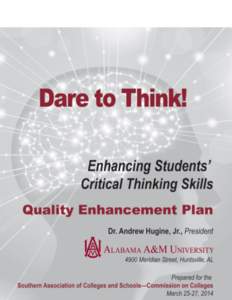 “Dare to Think!”  Alabama A&M University TABLE OF CONTENTS Page