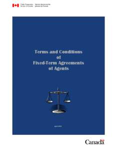 Terms and Conditions of Fixed-Term Agreements of Agents