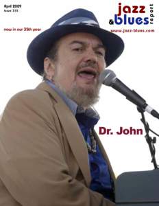 Issue 315  now in our 35th year jazz &blues