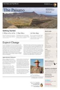 Park News and Trip Planner  National Park Service U.S. Department of the Interior  The Paisano