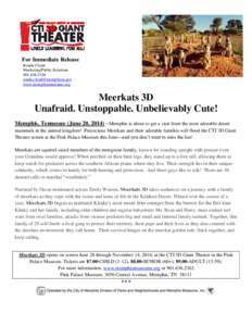 Mongooses / Kalahari / Memphis /  Tennessee / Meerkat Manor: The Story Begins / Fauna of Africa / Meerkat Manor / Meerkat