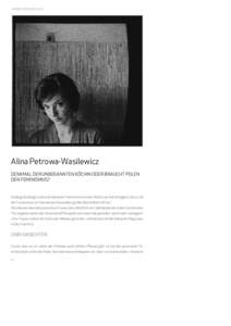 JAHRBUCH POLEN[removed]Alina Petrowa-Wasilewicz