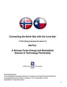 Connecting the North Star with the Lone Star A Pilot Study proposing the launch of NorTex: A Norway-Texas Energy and Biomedical Science & Technology Partnership