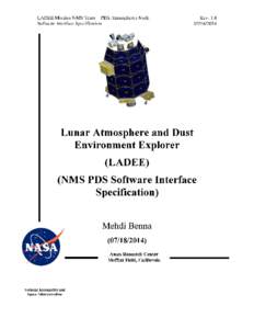 LADEE Mission NMS Team – PDS Atmospheres Node Software Interface Specification Rev[removed]