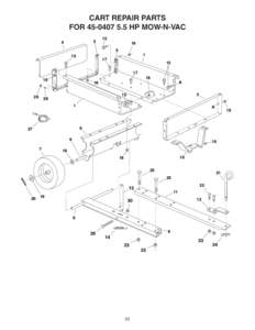 CART REPAIR PARTS FOR[removed]HP MOW-N-VAC 3 4