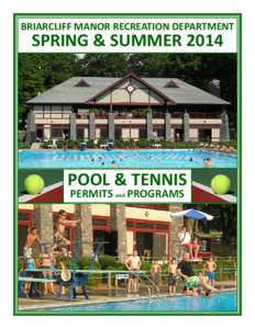 2014 Pool & Tennis Permits and Programs