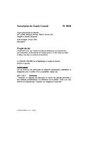 Secrétariat du Grand Conseil  PL 9858