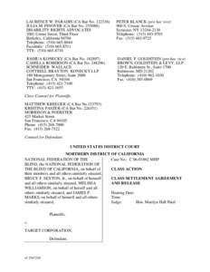 CLASS SETTLEMENT AGREEMENT AND RELEASE