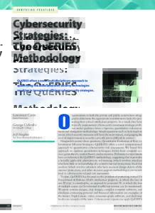 C o m p u t i n g p r a c t i c e s  Cybersecurity Strategies: The QuERIES Methodology