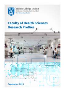Faculty of Health Sciences Research Proflies September 2015  Message from Dean of the Faculty of