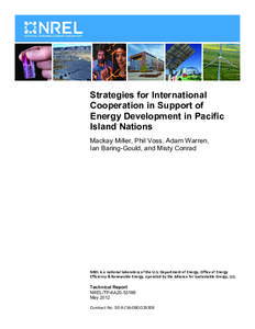 Strategies for International Cooperation in Support of Energy Development in Pacific Island Nations