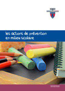 les actions de prevention en milieu scolaire