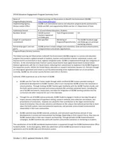 Microsoft Word - STEM Education Engagement Program Summary Form_GLOBE Wei_Final.docx
