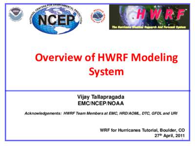 Meteorology / Atmospheric sciences / Hurricane Weather Research and Forecasting model