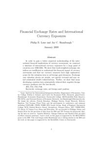 Financial Exchange Rates and International Currency Exposures Philip R. Lane and Jay C. Shambaugh ∗
