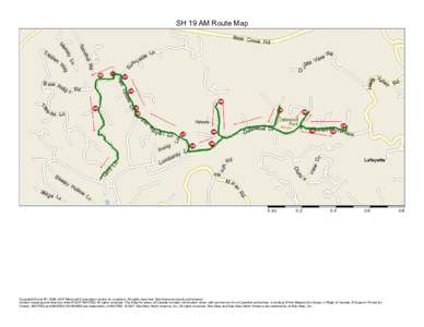 SH 19 AM Route Map  0 mi 0.2