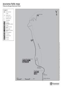 Jourama Falls map, Paluma Range National Park