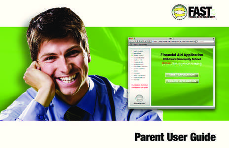 Parent User Guide  FAST Opening Page Start here Navigation Bar Use the navigation bar to