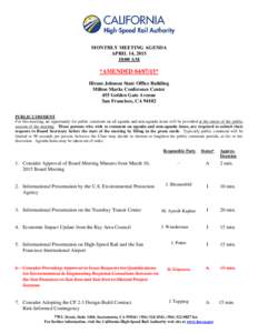 Microsoft Word - Amended April 14, 2015 Board Meeting Agenda
