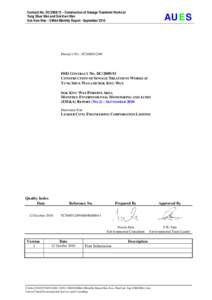 Contract No. DC[removed] – Construction of Sewage Treatment Works at Yung Shue Wan and Sok Kwn Wan Sok Kwn Wan – EM&A Monthly Report - September 2010 AUES