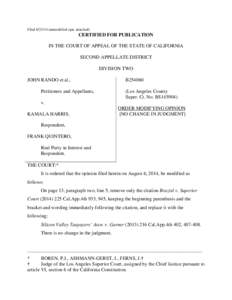 Filed[removed]unmodified opn. attached)  CERTIFIED FOR PUBLICATION IN THE COURT OF APPEAL OF THE STATE OF CALIFORNIA SECOND APPELLATE DISTRICT DIVISION TWO