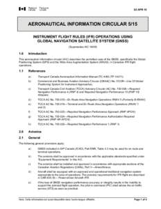 AERONAUTICAL INFORMATION CIRCULAR