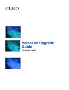 Microsoft Word - VersaLex_upgrade.docx