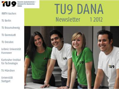 RWTH Aachen TU Berlin TU9 DANA Newsletter