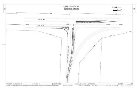 IProject, Central Segment (County O-Dane/Rock County line), map - Intersection Improvements at US 14 and WIS 11, Alternate Route PIM, February 18, 2014
